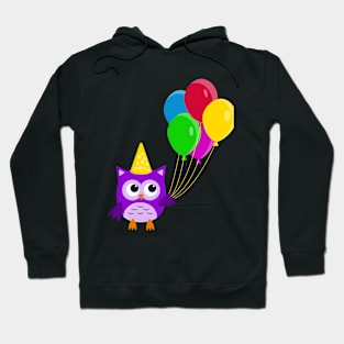 Owl with balloons Hoodie